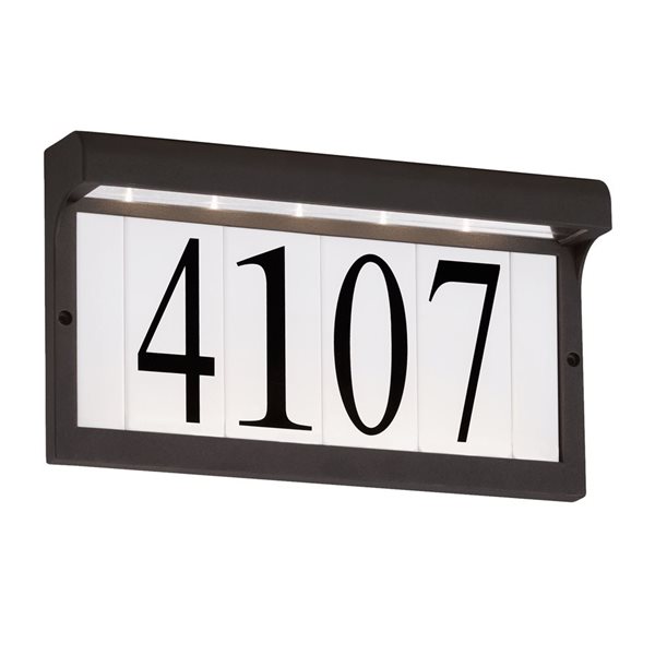 Generation Lighting LED Lighted Address Plaque, Black