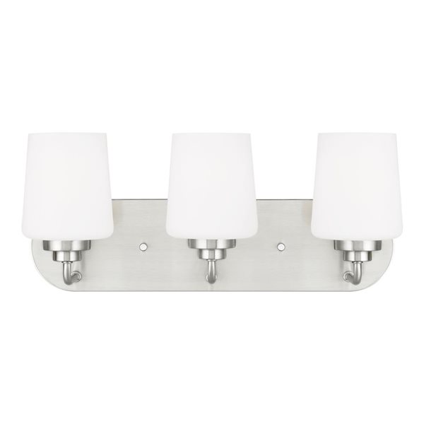 Generation Lighting Windom 3-Light Bathroom Vanity Light - Brushed Nickel
