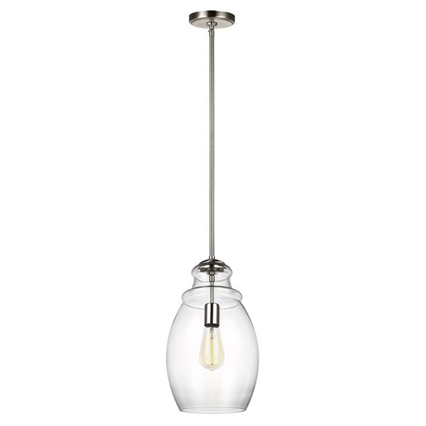 Generation Lighting Marino 1-Light Pendant - Nickel
