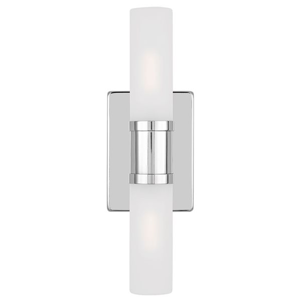 Generation Lighting Keaton Small 2-Light Bathroom Vanity Light - Chrome
