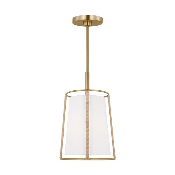 Generation Lighting Cortes Brass Medium Hanging Shade Pendant Light