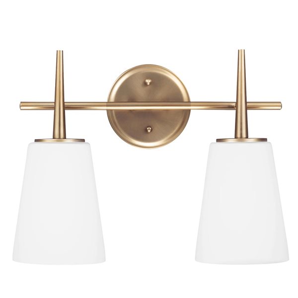 Generation Lighting Driscoll 2-Light Brass Vanity Light Bar