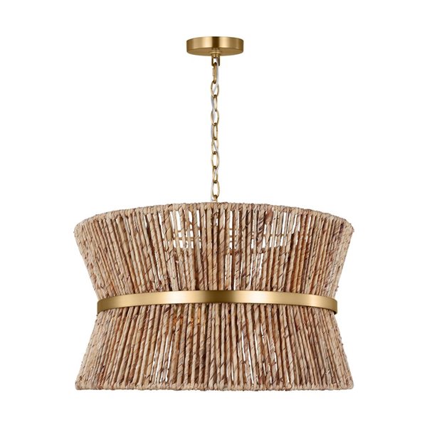 Generation Lighting Thurlo Brass Medium Hanging Shade Pendant Light