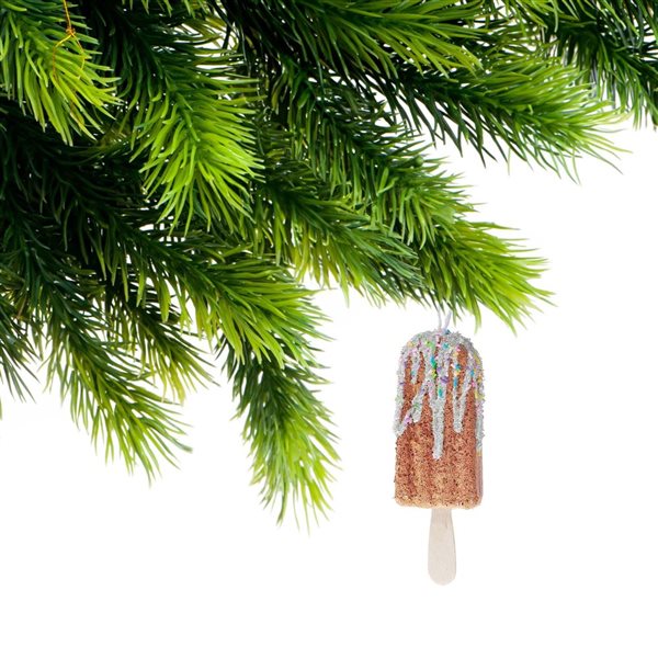 iH casadécor Gingerbread Popsicle Multicolour Plastic Hanging Ornaments - 12/Pack
