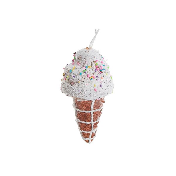 iH casadécor Ice Cream Multicolour Plastic Hanging Ornaments - 12/Pack
