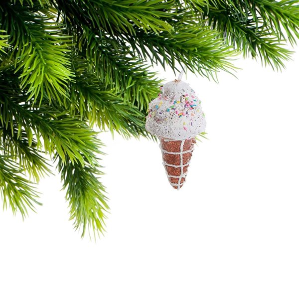 iH casadécor Ice Cream Multicolour Plastic Hanging Ornaments - 12/Pack