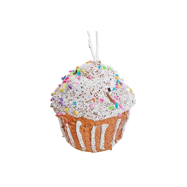 iH casadécor Cupcake Multicolour Plastic Hanging Ornaments - 12/Pack