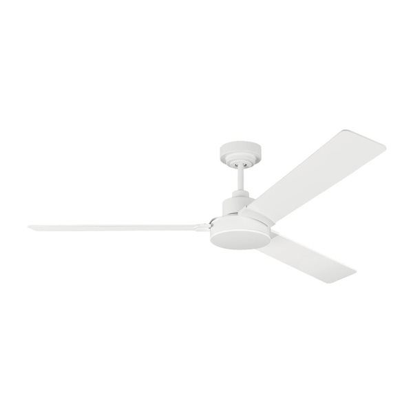Generation Lighting Jovie 58-in 3-Blade 6-Speed Ceiling Fan - Matte White