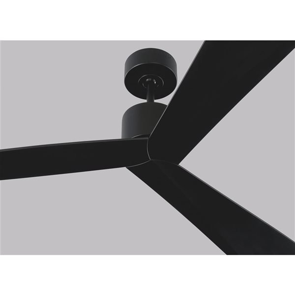Generation Lighting Adler 60-in 3-Blade 6-Speed Ceiling Fan - Matte Black