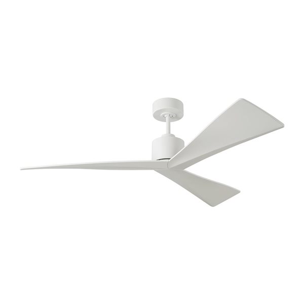 Generation Lighting Adler 52-in 3-Blade 6-Speed Ceiling Fan - Matte White