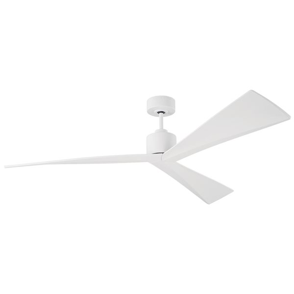 Generation Lighting Adler 60-in 3-Blade 6-Speed Ceiling Fan - Matte White
