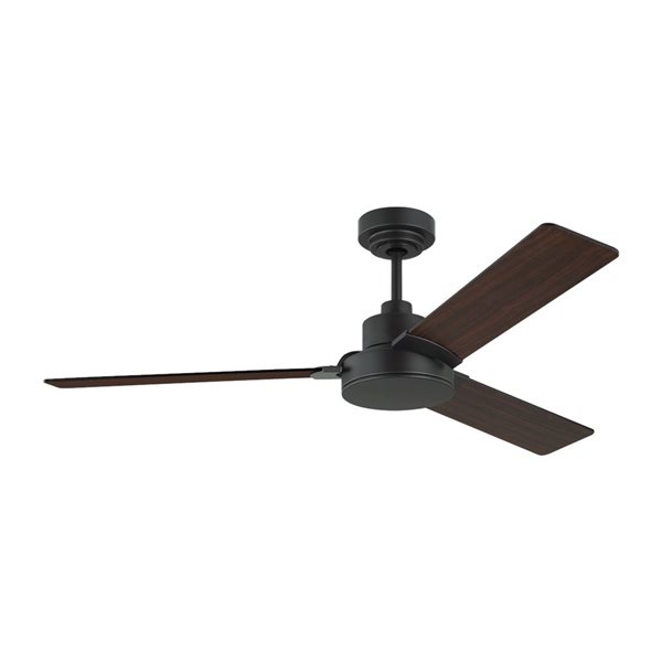 Generation Lighting Jovie 52-in 3-Blade 4-Speed Ceiling Fan - Midnight Black