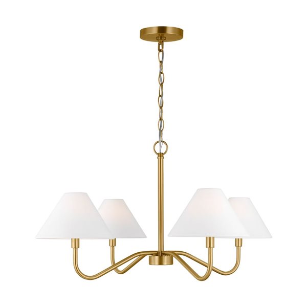 Generation Lighting Eldon 4-Light Brass Medium Chandelier