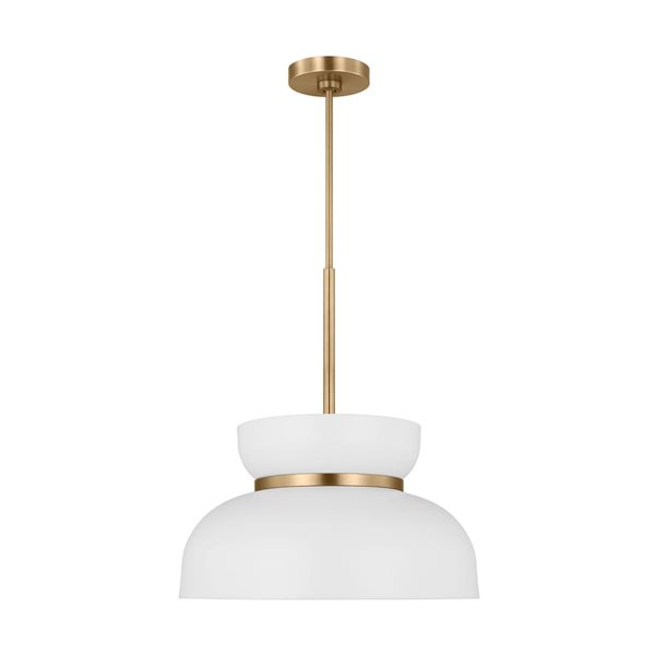 Generation Lighting Pemberton White Medium Pendant Light