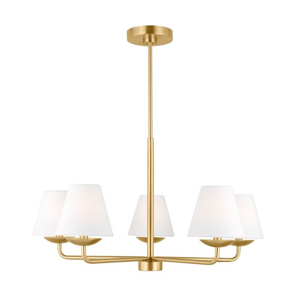 Generation Lighting Albion 5-Light Brass Medium Chandelier