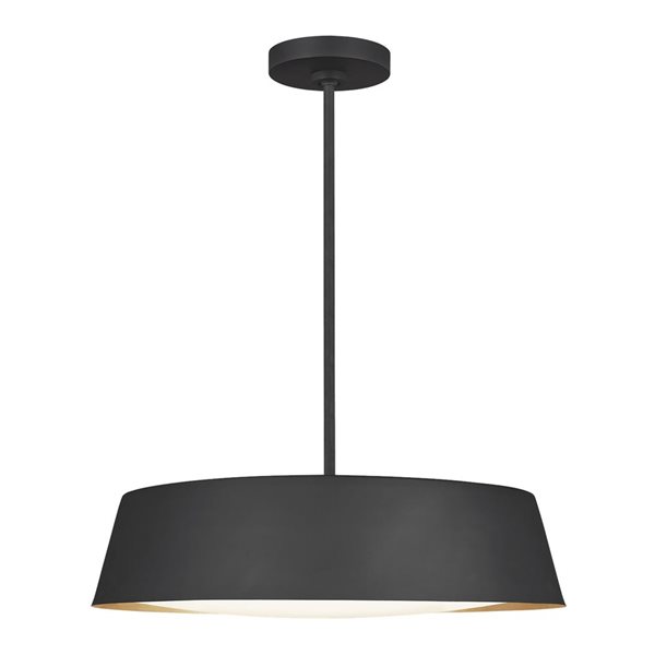 Generation Lighting Asher Black Pendant Light