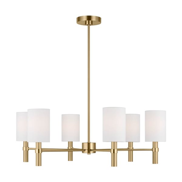 Generation Lighting Manor 6-Light Brass Large Chandelier