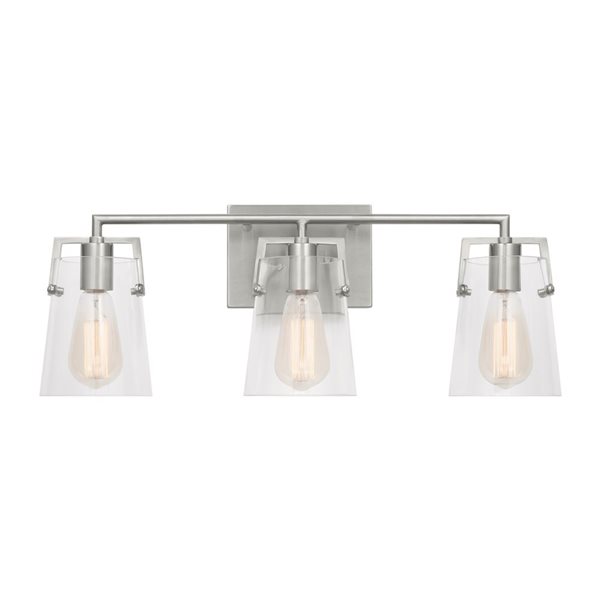 Generation Lighting Crofton 3-Light Steel Vanity Light Bar