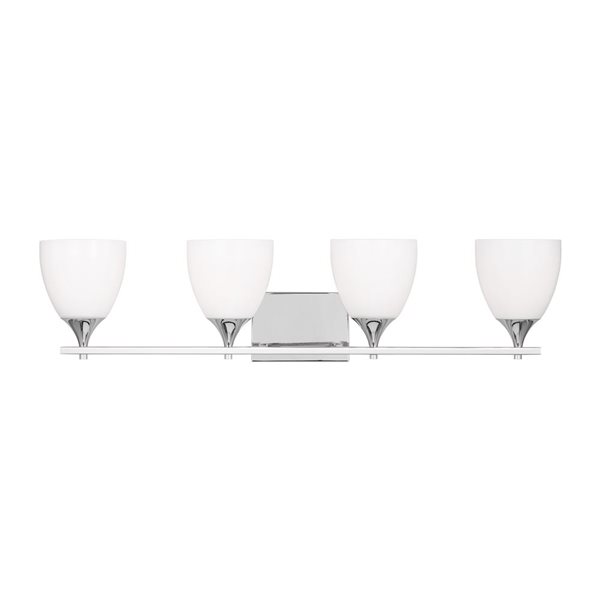 Generation Lighting Toffino 4-Light Chrome Vanity Light Ba