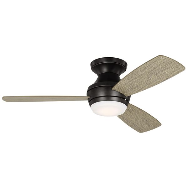 Generation Lighting Ikon 44-in 3-Blade Aged Pewter Modern Indoor LED Ceiling Fan w/ Remote