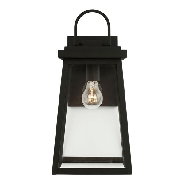 Generation Lighting Founders 18-in Black Large 1-Light Outdoor Wall Light