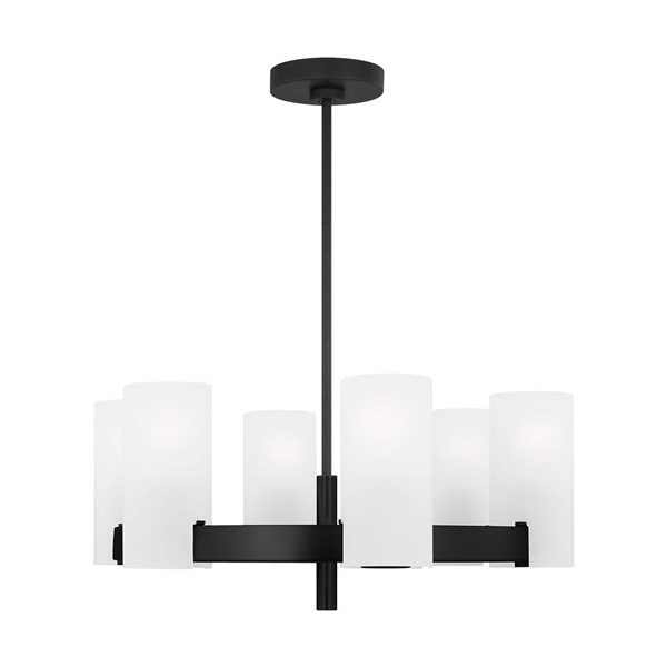 Generation Lighting Rhode 6-Light Black Medium Chandelier