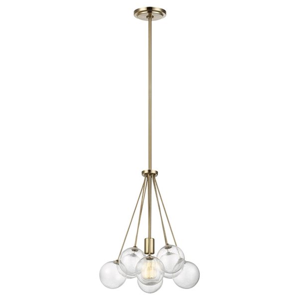 Generation Lighting Bronzeville Brass 1-Light Pendant Light