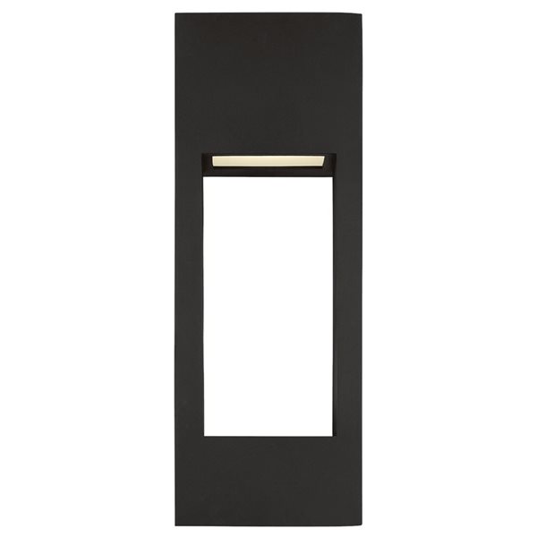 Generation Lighting Testa 20-in Black Large LED Outdoor Wall Light