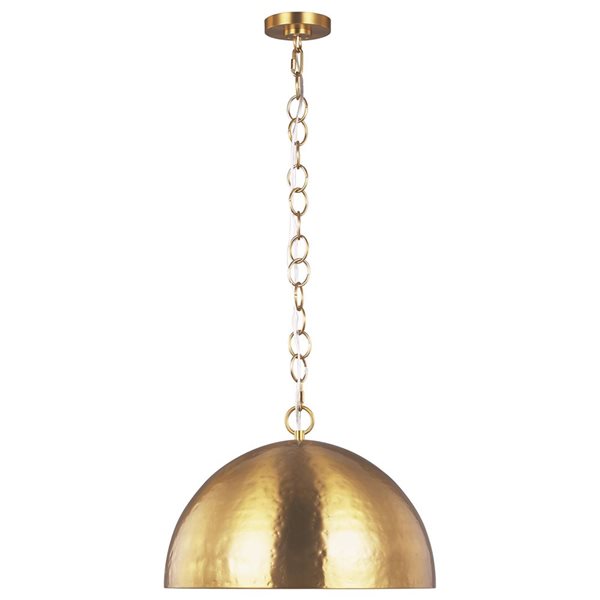 Generation Lighting Whare Brass Large Pendant Light