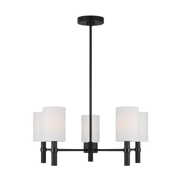 Generation Lighting Manor 5-Light Black Medium Chandelier