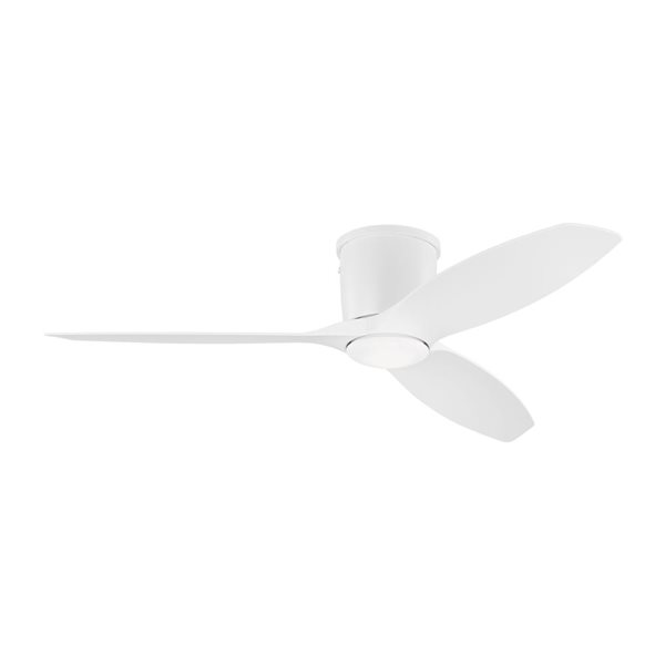 Generation Lighting Titus 52-in 3-Blade White Modern Indoor/Outdoor LED Ceiling Fan w/ Remote