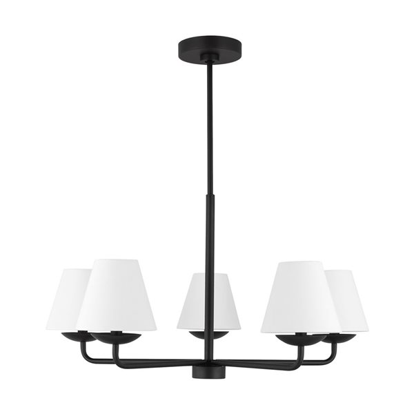 Generation Lighting Albion 5-Light Black Medium Chandelier