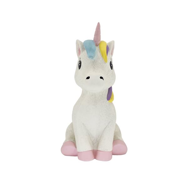 Hi-Line Gift Ltd. 17.8-in Unicorn Polyesin Garden Statue