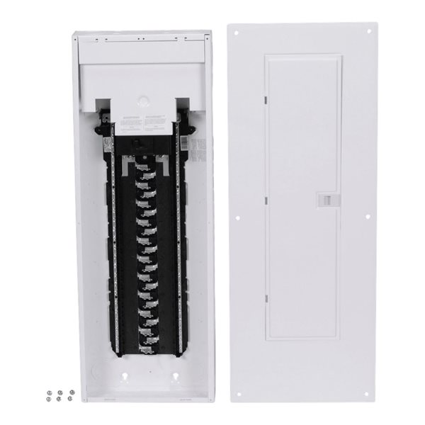 Homeline 100A Main Breaker 1P 42 Spaces 84 Circuits Type 1 Load Centre w/ Combo Cover/Ground Bar