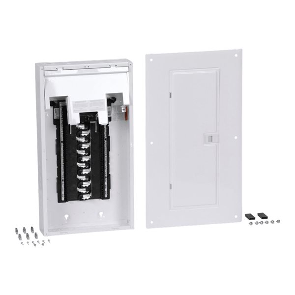 Homeline 100A Main Breaker 1P 24 Spaces 48 Circuits Type 1 Load Centre w/ Combo Cover/Ground Bar