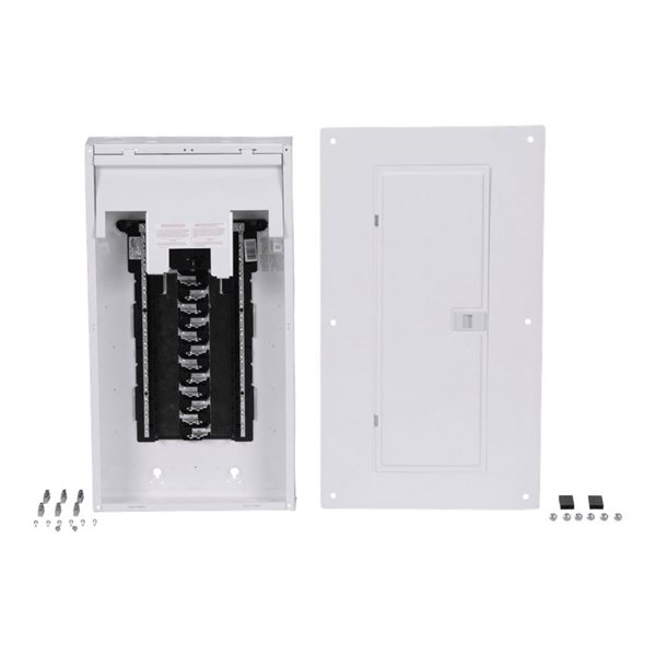 Homeline 100A Main Breaker 1P 24 Spaces 48 Circuits Type 1 Load Centre w/ Combo Cover/Ground Bar