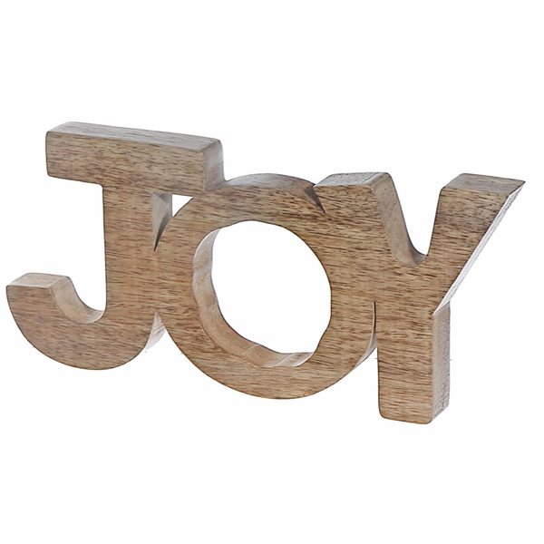 iH casadécor Wooden Joy Décor Christmas Figurine