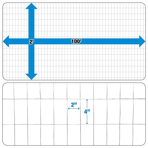 Fencer Wire 2-ft x 100-ft 16-Gauge Silver Galvanized Steel Welded Wire Fence - 1/2 x 1-in Mesh