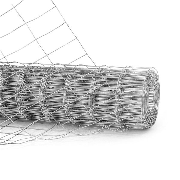 Fencer Wire 2-ft x 100-ft 16-Gauge Silver Galvanized Steel Welded Wire Fence - 1/2 x 1-in Mesh