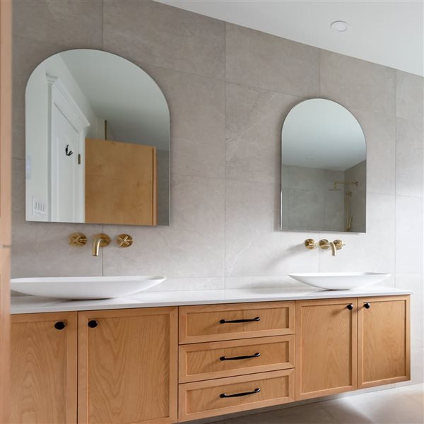 Agua Canada Odile 24x36-in Frameless Arch Mirror