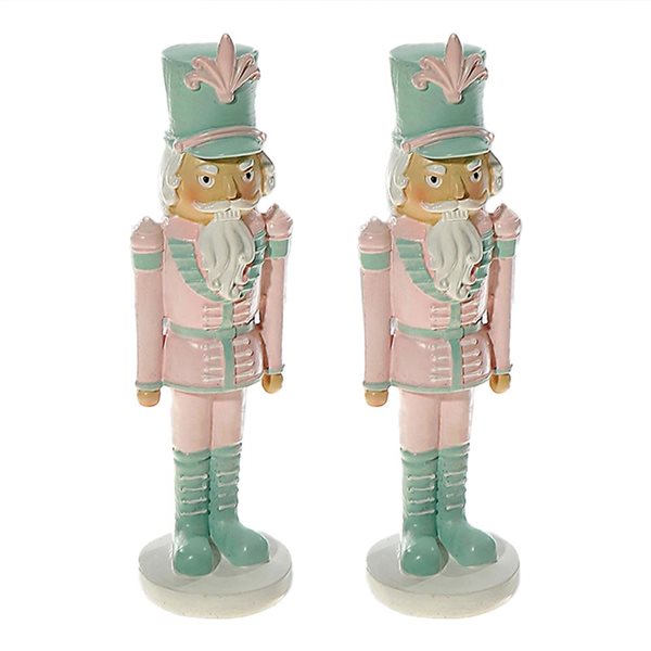 iH casadécor Polyresin Nutcracker Figurines - 2-Pack