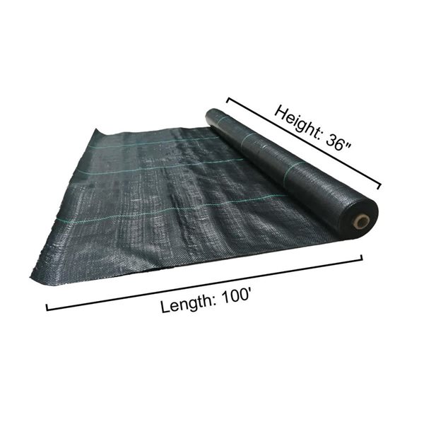 NESTLAND Spring 24 2.5-oz. Woven Polypropylene Weed Barrier Landscape Fabric - 36-in x 100-ft