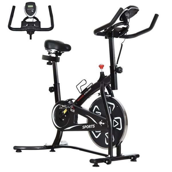 Soozier Exercise Stationary Bike with LCD