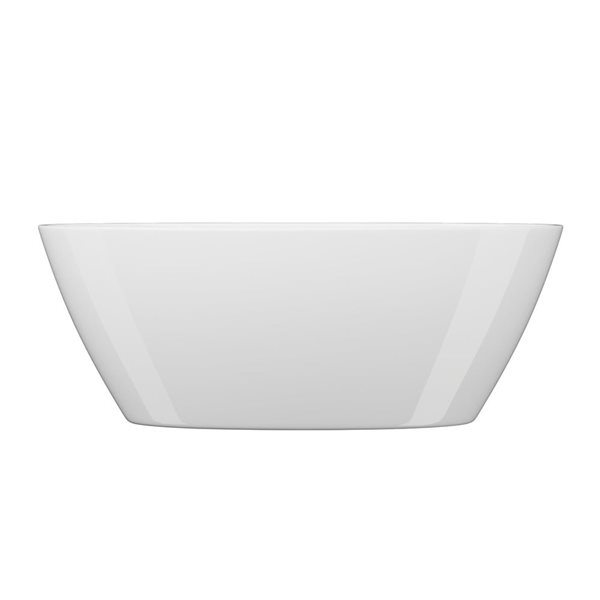 Jade Bath Shailene 67-in Oval Freestanding Tub - White