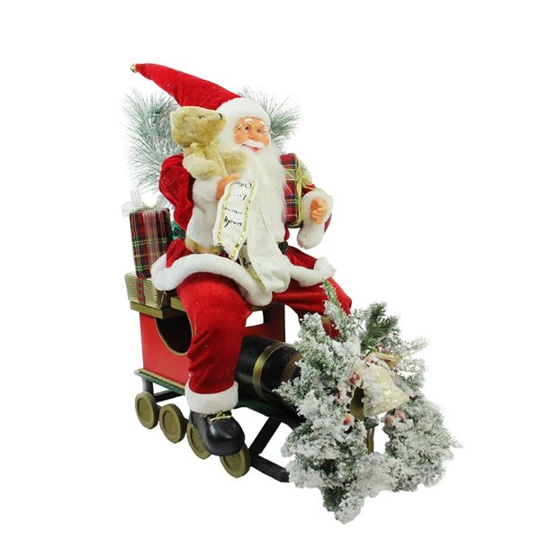 Northlight 26-in Red and White Traditional Santa Claus Christmas Figure