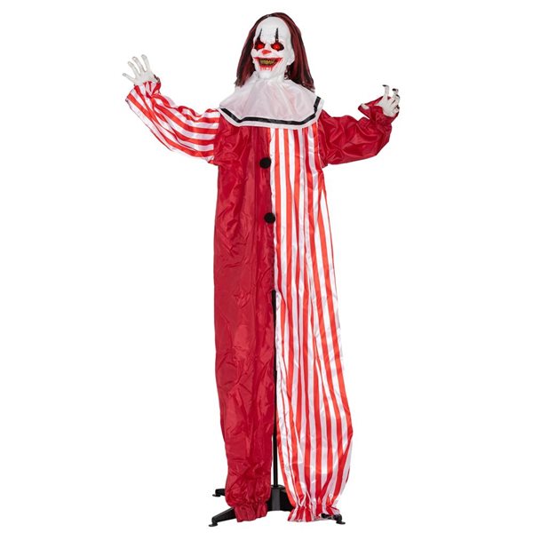 Outsunny 65-in Freestanding Halloween Animated Clown
