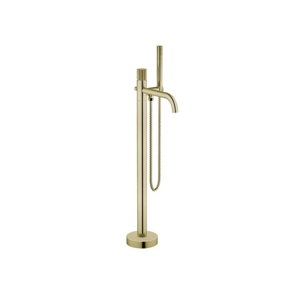 Agua Canada Sally Gold Single-Handle Freestanding Faucet with Hand Shower
