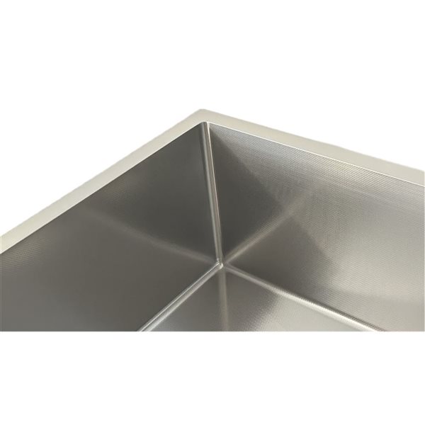 Unique Home Supplies Textured Finish 33-in 16 Gauge Undermount Kitchen Sink - Single - Bowl Stainless Steel
