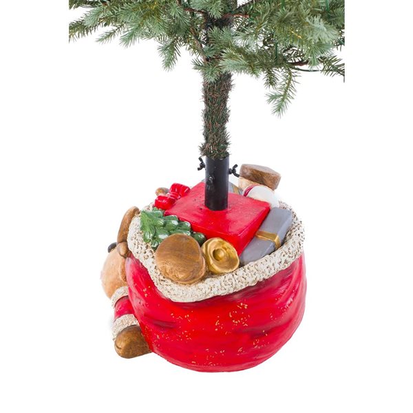 Starlight Collection 16-in Red Plastic Toon Reindeer 7-ft Christmas Tree Stand