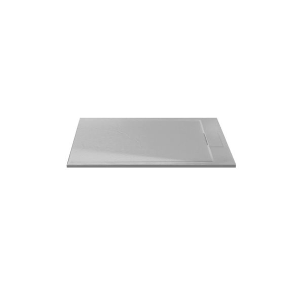 Agua Canada Aurelia 32 x 48-in Matte Gray Textured Shower Base for Alcove or Corner Installation